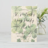 シャムロックスセントパトリックの日パーティの招待状 招待状 (スタンド正面)