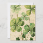 シャムロックスセントパトリックの日パーティの招待状 招待状 (裏面)