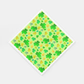 シャムロックスセントパトリックの日紙ナプキンス スタンダードランチョンナプキン (角)