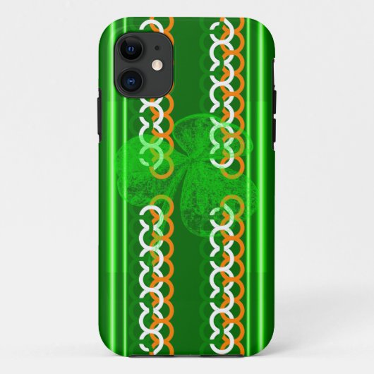シャムロックストライプノットKenneth Yoncich著 Case-Mate iPhoneケース (裏面)
