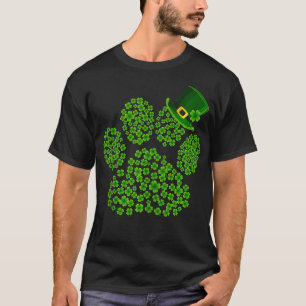 シャムロックスポープリントおもしろいキュートドッグ猫好きセントパ Tシャツ