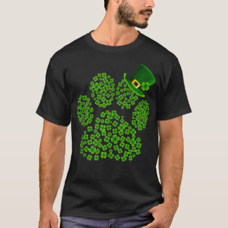 シャムロックスポープリントおもしろいキュートドッグ猫好きセントパ Tシャツ