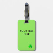 シャムロックスラゲージタグ ラゲッジタグ (裏面縦)