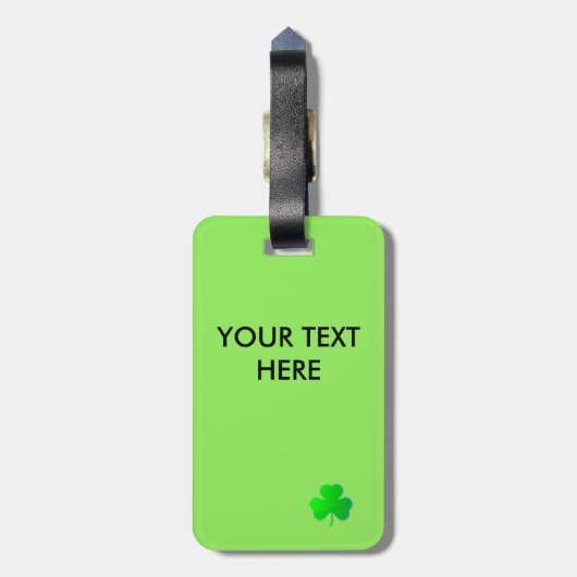 シャムロックスラゲージタグ ラゲッジタグ (裏面縦)