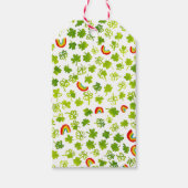 シャムロックスレインボーズウォーターカラーST PATRICKS DAY ギフトタグ (正面)