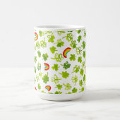 シャムロックスレインボーズウォーターカラーST PATRICKS DAY コーヒーマグカップ (中央)