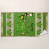 シャムロックス&アレプラーアン ビーチタオル (正面)