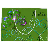 シャムロックセントパトリックの日抱き枕 ラージペーパーバッグ (裏面)