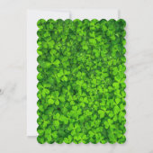 シャムロックセントパトリックカスタムズ文字フラットカード (裏面)