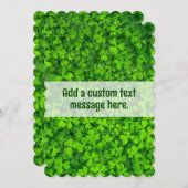 シャムロックセントパトリックカスタムズ文字フラットカード (正面/裏面)