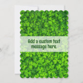 シャムロックセントパトリックカスタムズ文字フラットカード (正面)