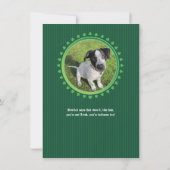 シャムロックダブルポートホールSt patricks dayパーティー 招待状 (裏面)