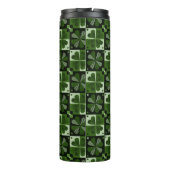 シャムロックチェッカーボードパターン タンブラー (裏面)