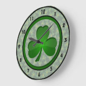 シャムロックデザイン時計 ラージ壁時計 (傾斜)