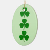 シャムロックトリオ セラミックオーナメント (左)