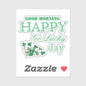 シャムロックハッピーゴーラッキーセントパトリックの日 シール (シート)