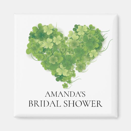 シャムロックハートブライダルシャワービーフマグネット マグネット