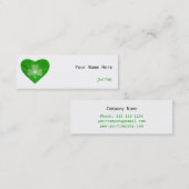 シャムロックハート名刺サイドの白スキニー スキニー名刺 (正面/裏面)