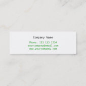 シャムロックハート名刺サイドの白スキニー スキニー名刺 (裏面)