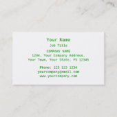 シャムロックハート名刺ホワイト 名刺 (裏面)