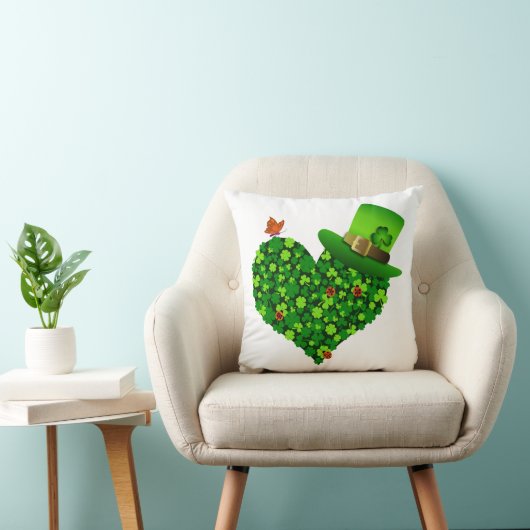 シャムロックハート装飾用クッション クッション (椅子)