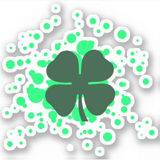 シャムロックバブル シール (正面)