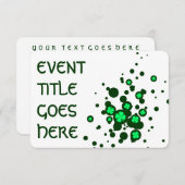 シャムロックバブル 招待状 (正面/裏面)