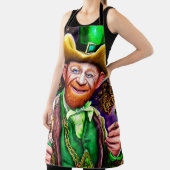 シャムロックパイプ付き明るい緑のレプレシャン エプロン (インサイチュ)