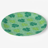 シャムロックパターン ペーパープレート (アングル)