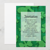 シャムロックパターン 招待状 (正面/裏面)