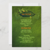 シャムロックパーティーガール招待状カスタマイズ-  招待状 (裏面)