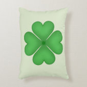 シャムロックフォーリーフクローバーハート アクセントクッション (正面(垂直))