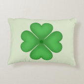 シャムロックフォーリーフクローバーハート アクセントクッション (裏面)