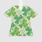 シャムロックフラグメントセラミックオーナメント オーナメント (裏面)