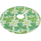 シャムロックフラグメント ブラッシュドポリエステルツリースカート (アングル)