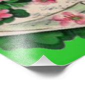 シャムロックフラワーレプレシャンハットシートミュージック フォトプリント            (角)