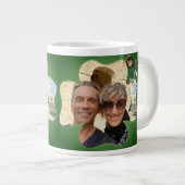 シャムロックフレーム2写真専門マグカップ ジャンボコーヒーマグカップ (正面右)