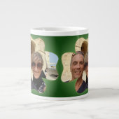 シャムロックフレーム2写真専門マグカップ ジャンボコーヒーマグカップ (正面)