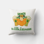 シャムロックベアーズレプレシャンセントパトリックカスタムズ クッション (裏面)