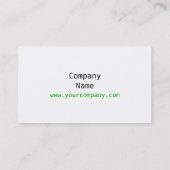 シャムロックホワイトの名刺サイド 名刺 (裏面)