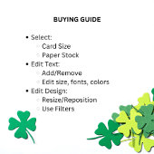 シャムロックホースシューラックおもしろいSt patricks dayカード 案内状