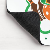 シャムロックボーリングボウリングをする人、 クリケットの投手セントパトリックスデイ マウスパッド (コーナー)