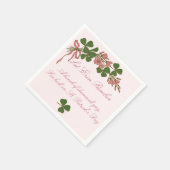 シャムロックポシー スタンダードカクテルナプキン (角)