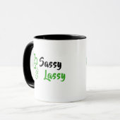 シャムロックマグカップとSassy Lassy マグカップ (正面左)
