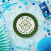 シャムロックマンダラセントパトリックの日パーティー ペーパープレート (パーティー)