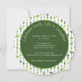 シャムロックマンダラ21歳の誕生日パーティー 招待状 (裏面)