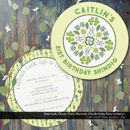 シャムロックマンダラ21歳の誕生日パーティー 招待状