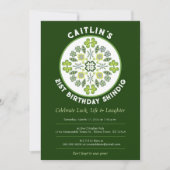 シャムロックマンダラ21歳の誕生日パーティー 招待状 (正面)