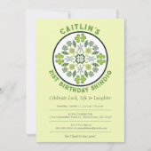 シャムロックマンダラ21歳の誕生日パーティー 招待状 (正面)