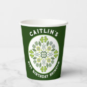 シャムロックマンダラ21歳の誕生日パーティー 紙コップ (裏面)